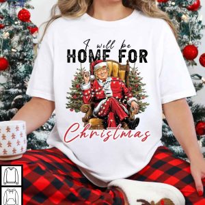 Donald Trump Christmas Shirt, Trump Santa Claus Theme Tee, Festive Holiday Apparel
