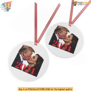 Donald Trump Kamala Harris Funny Ornament Satirical Political Xmas Decor 2024 3