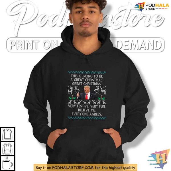 Donald Trump Merry Christmas Shirt, Funny Xmas Gift for Trump Fans