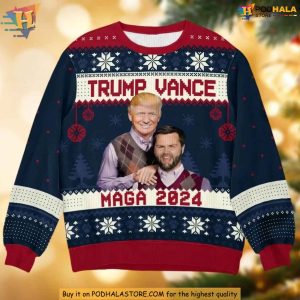 Donald Trump Vance Christmas Sweater Political Christmas Gift Idea 3