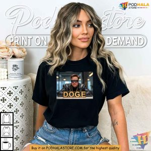 Elon Musk Doge Shirt Department of Government Efficiency Cryptocurrency Tee 2