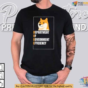 Elon Musk and Doge Meme Department of Government Efficiency Shirt 4
