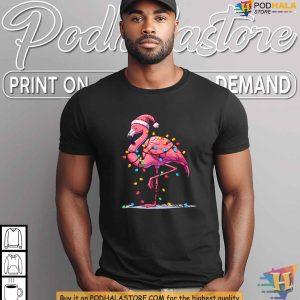 Flamingo Santa Christmas Shirt Funny Xmas Gift Ideas for Holiday Fun 4