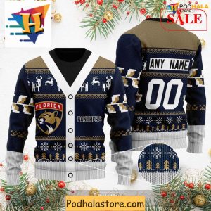 Florida Panthers Ugly Sweater Personalized Family Holiday Xmas Apparel 2