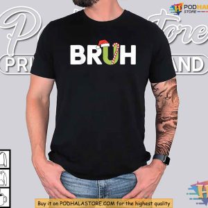 Funny Bruh Christmas Shirt Trendy Xmas Gift Ideas for Teens Boys 2