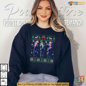 Funny Christmas Trump Tee Shirt Donald Trump Apparel for Festive Humor 2