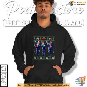 Funny Christmas Trump Tee Shirt Donald Trump Apparel for Festive Humor 4