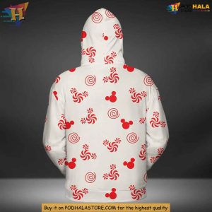 Funny Custom Christmas Mickey 3D Hoodie Festive Disney Apparel for Holiday Gifts 3
