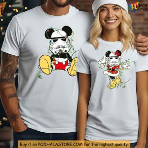 Funny Disney Mickey Stormtrooper Christmas Shirt, Star Wars Xmas Fun