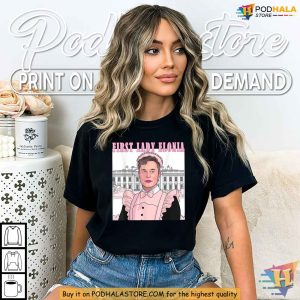 Funny Elon First Lady Pink Shirt Political Satire Christmas Gift Ideas 2
