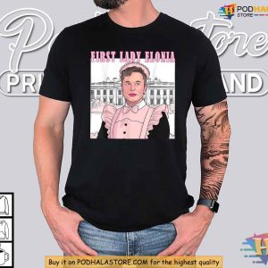 Funny Elon First Lady Pink Shirt Political Satire Christmas Gift Ideas 3