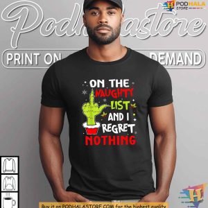 Funny Grinch Christmas Shirt Naughty Holiday Spirit Humor Xmas Gift Ideas 3