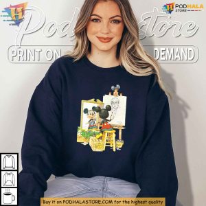 Funny Mickey Mouse Donald Trump Portrait Shirt Xmas Gift Ideas 2024 2