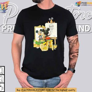 Funny Mickey Mouse Donald Trump Portrait Shirt Xmas Gift Ideas 2024 3