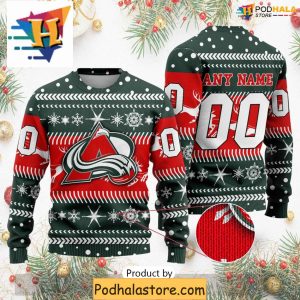Funny NHL Colorado Avalanche Sweater for Xmas Gift and Holiday Festive Apparel