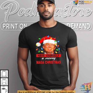 Funny Santa Trump Xmas Shirt Celebrate Christmas with Political Humor 3