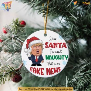 Funny Trump Christmas Ornament Political Humor Holiday Decor Gift Ideas 2
