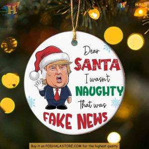 Funny Trump Christmas Ornament Political Humor Holiday Decor Gift Ideas 3