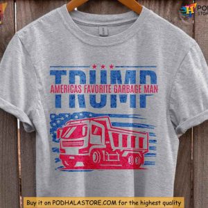 Funny US Election 2024 Shirt Trump Garbage Joke Tee Political Humor Apparel 3