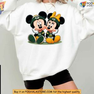 Green Bay Packers Mickey and Minnie Sweatshirt, Funny Xmas Gifts