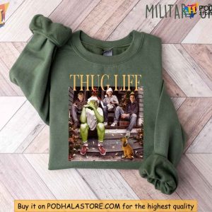 Grinch Thug Life Shirt Humorous Christmas Meme Sweatshirt for Friends 2