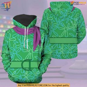 Inside Out Disgust 3D Hoodie, Unique Funny Xmas Gifts for Movie Fans