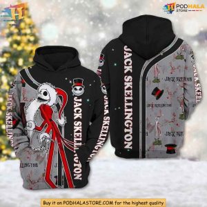 Jack Skellington 3D Hoodie Funny Christmas Gift Ideas for Holiday Fans