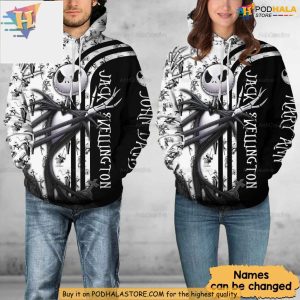 Jack Skellington 3D Hoodie Personalized Nightmare Before Christmas Gift 2