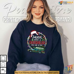 Jolliest Bunch Of Assholes This Side Of The Nut House Shirt, Funny Xmas Gifts