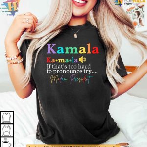Kamala Harris 2024 Election Shirt, Pronounce Kamala Madam President Tee