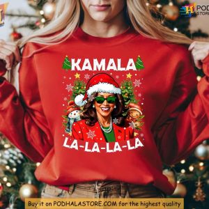 Kamala Harris Christmas Shirt Kamala Election Predictions 2024 Holiday Tee 2
