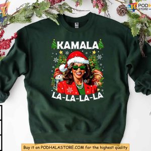 Kamala Harris Christmas Shirt Kamala Election Predictions 2024 Holiday Tee 3