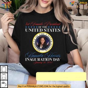 Kamala Harris First Female President Shirt, Inauguration Day 2025 USA
