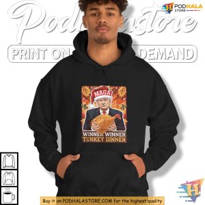 MAGA Christmas Winner Winner Turkey Dinner Shirt for Holiday Humor Fans