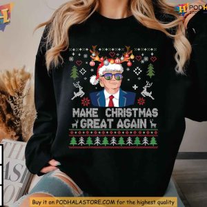 MAGA Trump Christmas Sweatshirt Funny Xmas Gifts for Political Enthusiasts 3