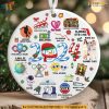 Major Notable Events 2024 Year in Review Ornament, Funny Xmas Gift Ideas