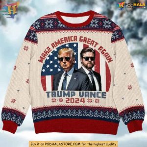 Make America Great Again Trump Christmas Ugly Sweater 2024 Edition 2