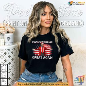 Make Christmas Great Again Funny Trump Shirt Donald Trump Xmas Tee 4