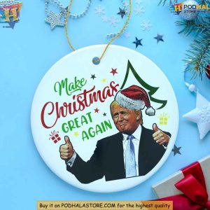 Make Christmas Great Again Ornament Funny Donald Trump Xmas Gift Ideas 2