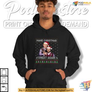 Make Christmas Great Again Trump Vance Shirt Funny Holiday Political Gift 4