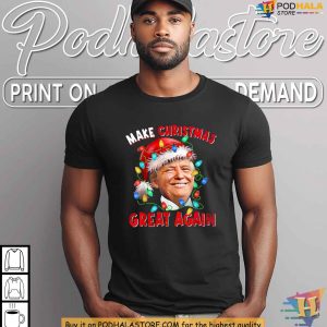 Make Christmas Great Again Trump Xmas Lights Shirt Trump Gifts For Christmas 2