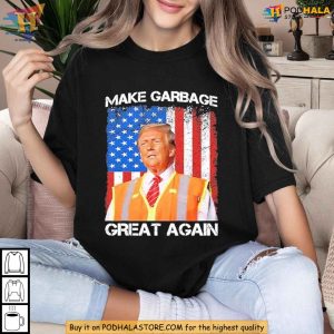 Make Garbage Great Again Trump Shirt, Humorous Trump Parody T-Shirt