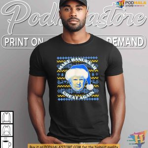 Make Hanukkah Great Again Trump Santa Shirt Funny Holiday Gift Idea 4