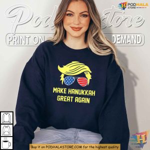 Make Hanukkah Great Again Trump Shirt Patriotic Hanukkah Holiday Gift 3