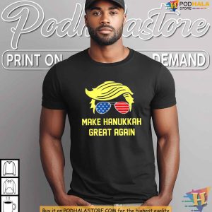 Make Hanukkah Great Again Trump Shirt Patriotic Hanukkah Holiday Gift 4
