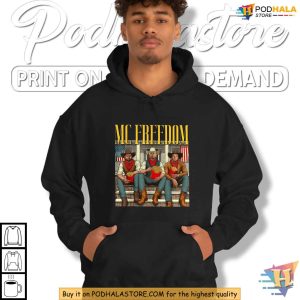 McFreedom Americana Satire Shirt Featuring Trump, Vance, and Musk Humor