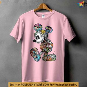 Mickey Mouse Disney Shirt for Fans Disney Character Collage Xmas Gift 2