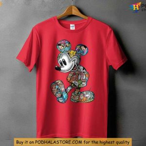 Mickey Mouse Disney Shirt for Fans Disney Character Collage Xmas Gift 3