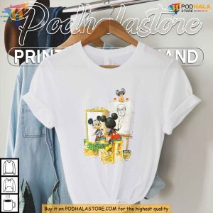 Mickey Mouse Painting Donald Trump Shirt Satirical Christmas Gift Idea 2024 2