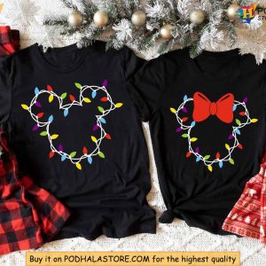 Mickey and Minnie Disney Christmas Lights Shirts, Fun Xmas Gift Ideas